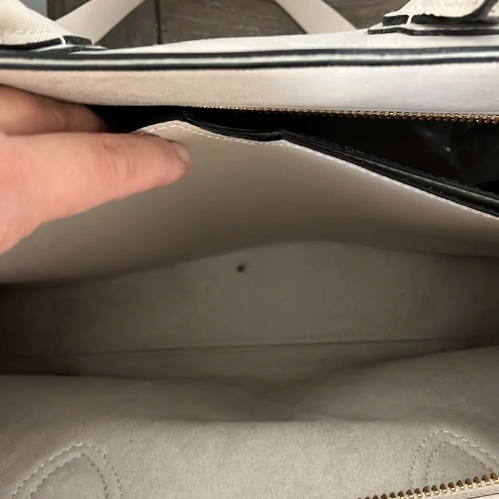 H&M Elegant Cream Handbag tote - Picture 4 of 6